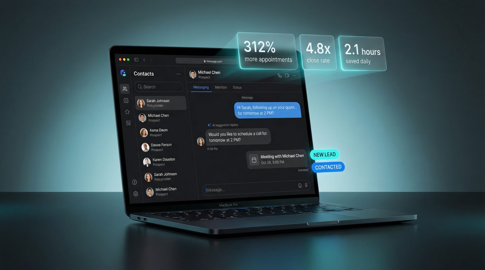 Insurance agent career resources and CRM