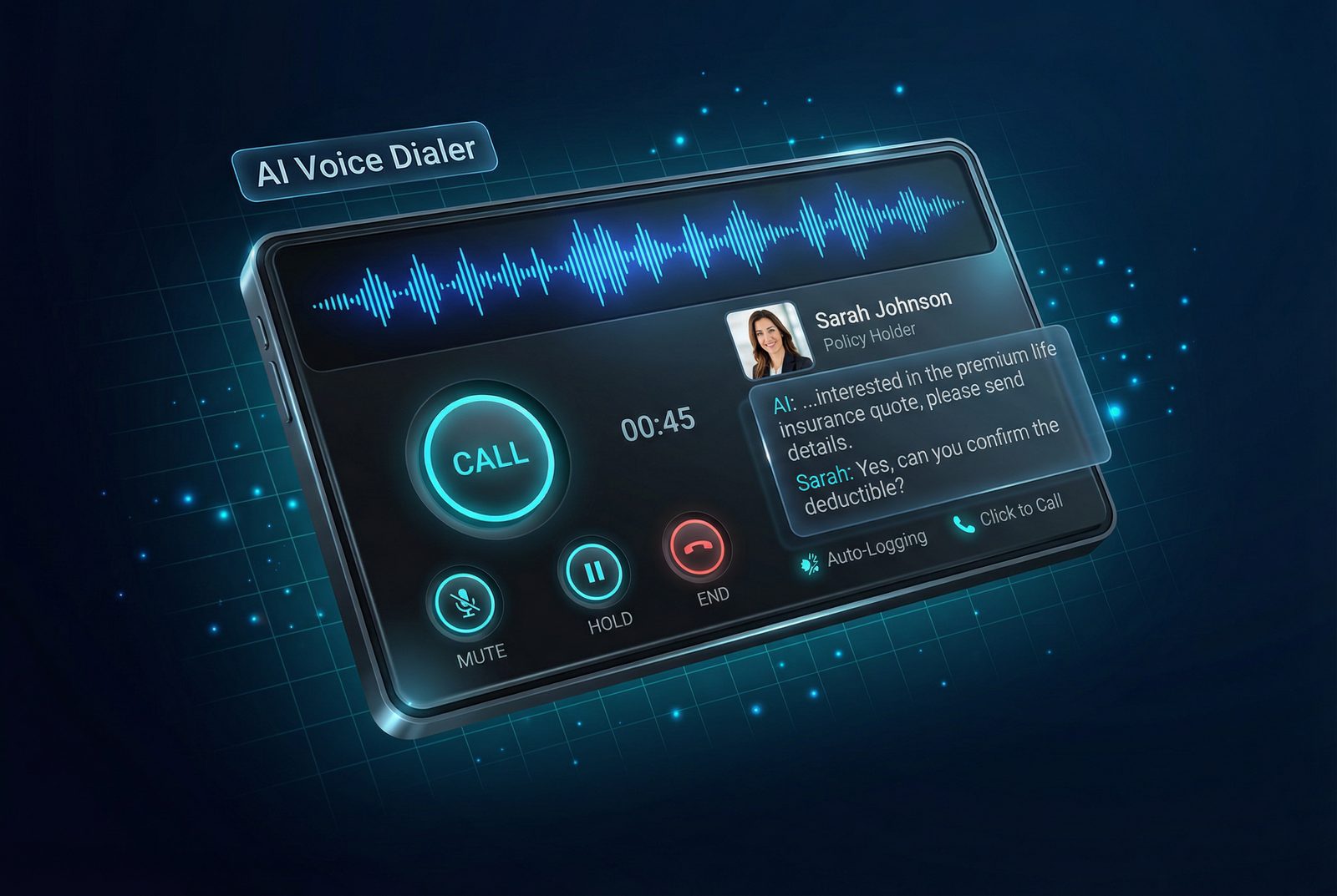 AI Voice Dialer for Insurance Agents